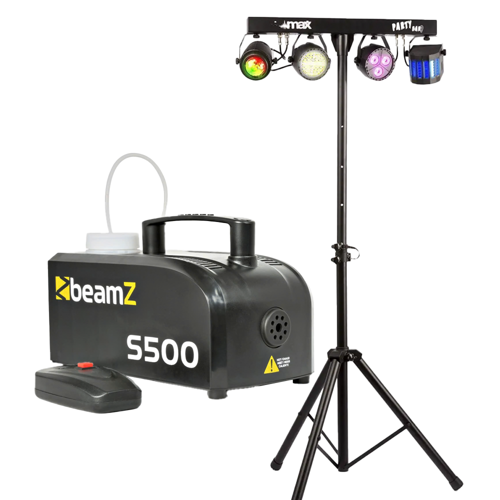 Partyset | rookmachine & lampen