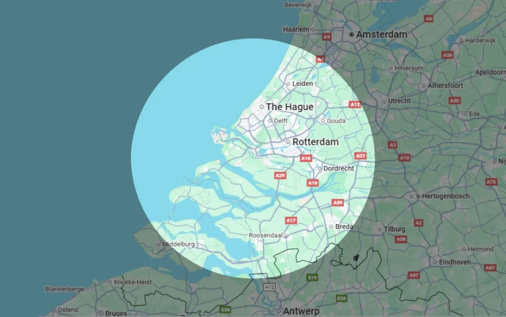 bezorggebied partyprops