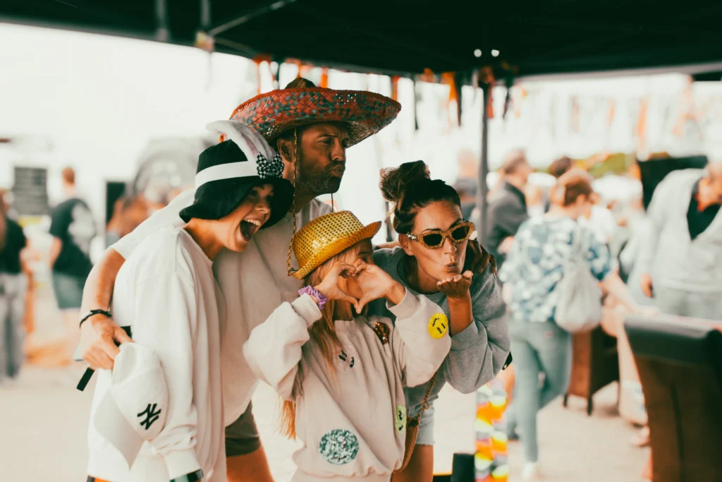 familie op de foto fotobooth