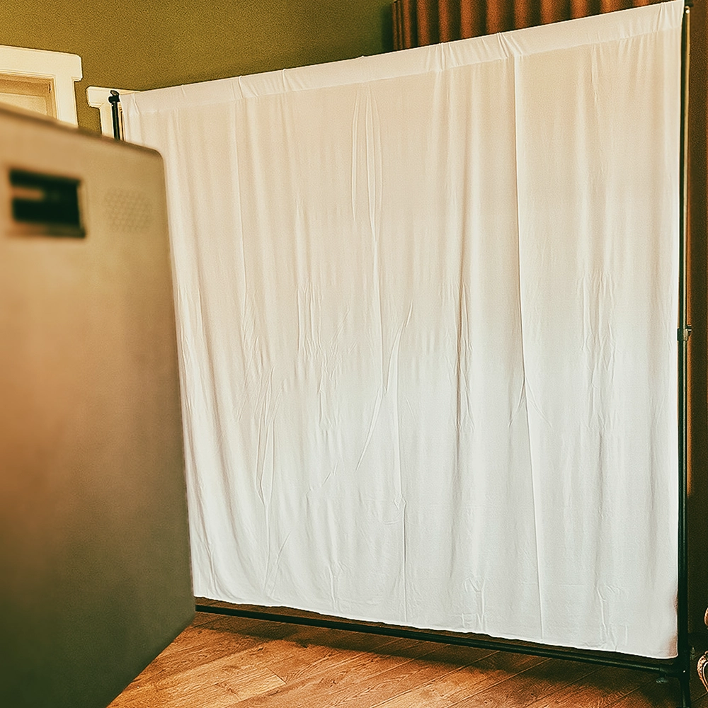 fluweer wit achterwand photobooth