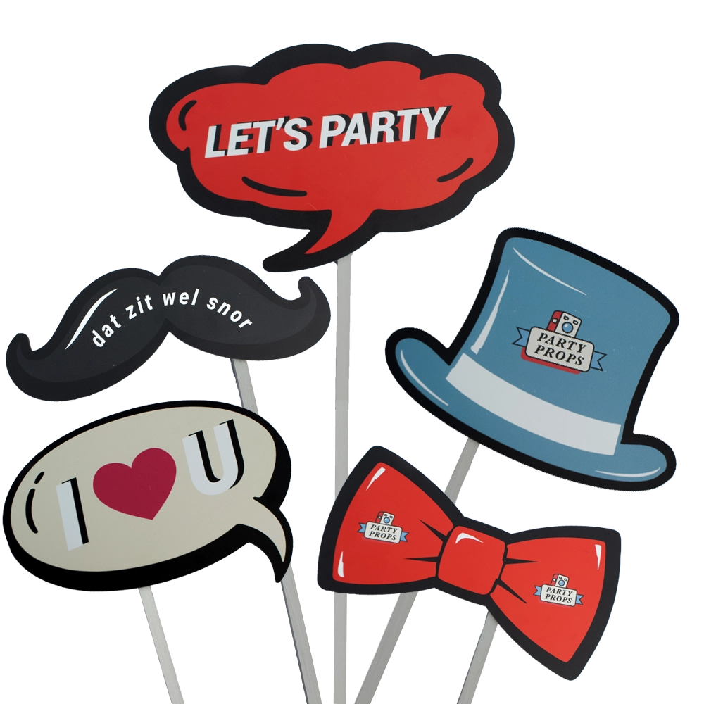 gepersonaliseerde props partyprops