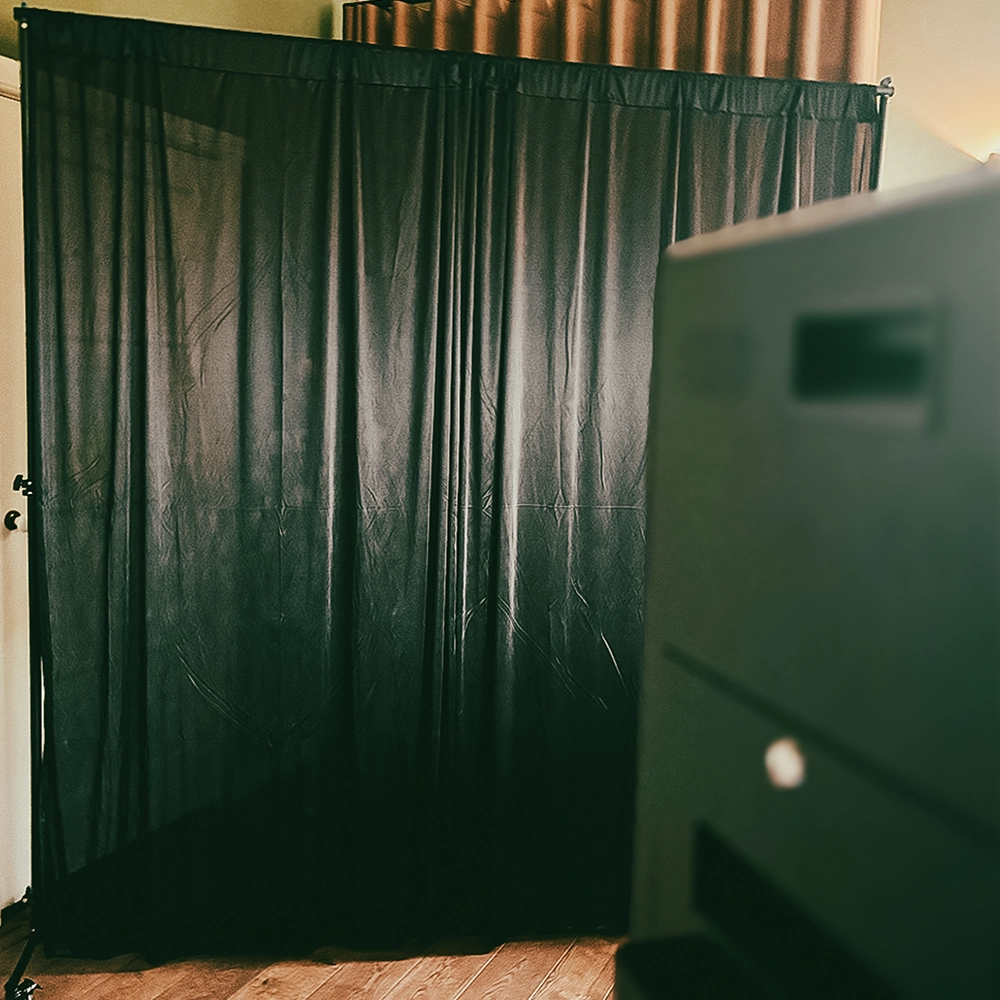 middernacht zwart achterwand photobooth